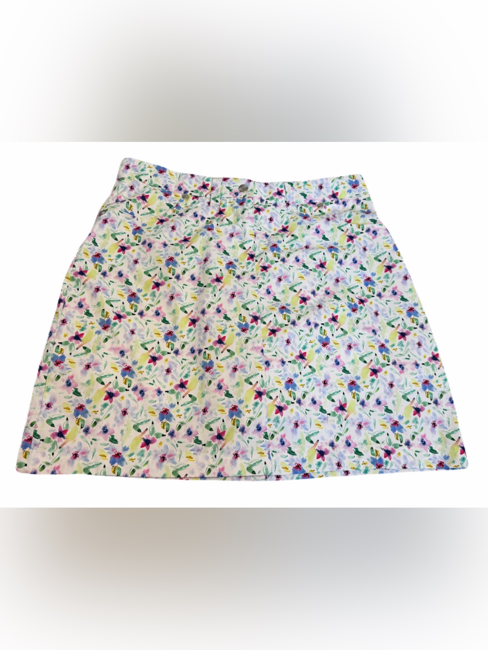Pure Golf Skort size US 8 / UK 12 Floral Print Pink Green Blue